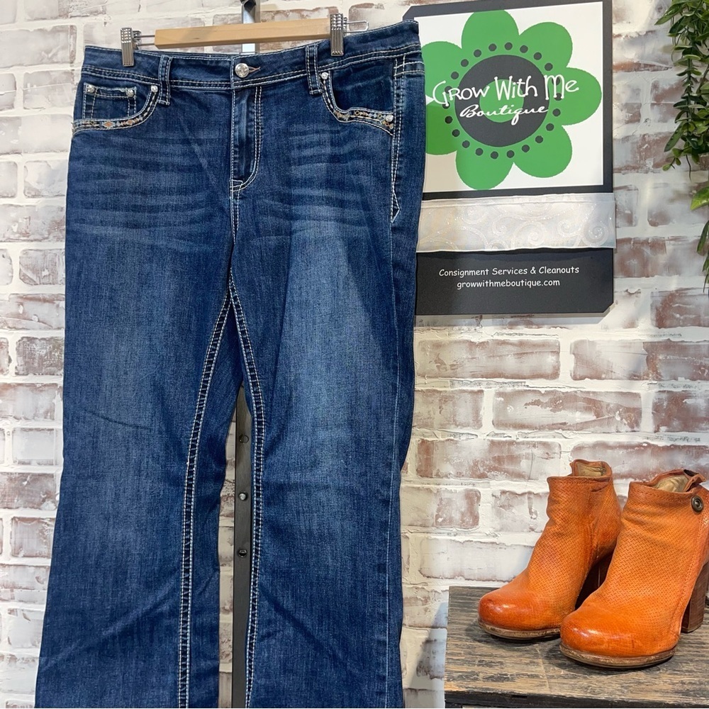 Grace Dark Blue Bootcut Jeans